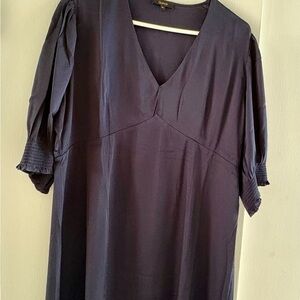 Quince Deep Blue Mini Dress